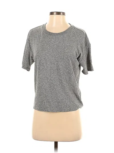 Pre-owned Current Elliott Short Sleeve T-shirt In Gray