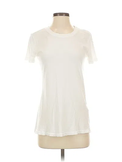 Pre-owned Current Elliott Short Sleeve T-shirt In White