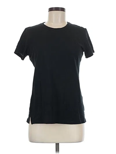Pre-owned Current Elliott Short Sleeve T-shirt In Black