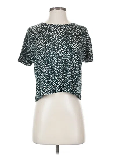 Pre-owned Current Elliott Short Sleeve T-shirt In Blue