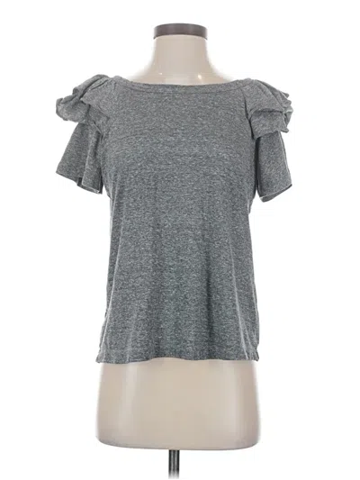 Pre-owned Current Elliott Short Sleeve T-shirt In Gray
