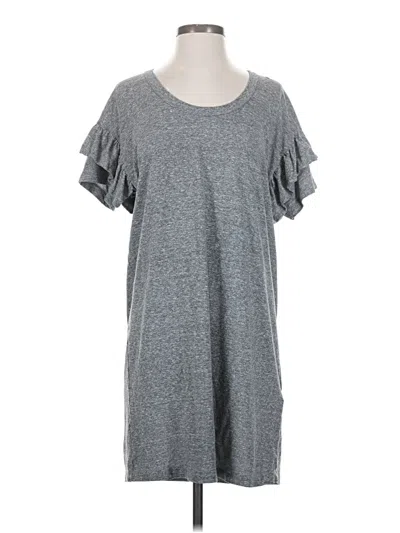 Pre-owned Current Elliott Short Sleeve T-shirt In Gray