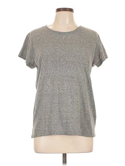 Pre-owned Current Elliott Short Sleeve T-shirt In Gray