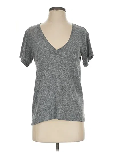 Pre-owned Current Elliott Short Sleeve T-shirt In Gray