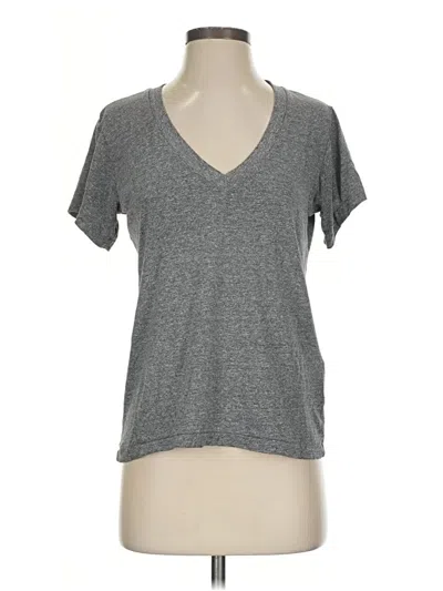 Pre-owned Current Elliott Short Sleeve T-shirt In Gray