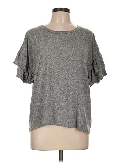 Pre-owned Current Elliott Short Sleeve T-shirt In Gray