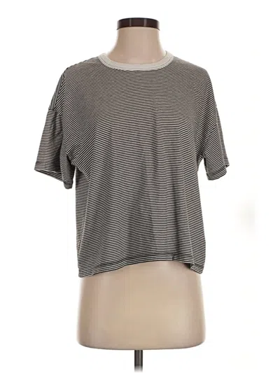 Pre-owned Current Elliott Short Sleeve T-shirt In Gray