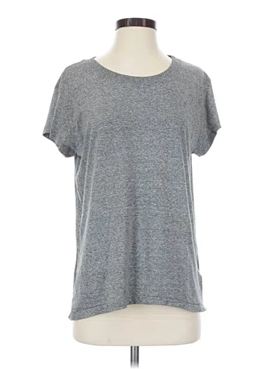 Pre-owned Current Elliott Short Sleeve T-shirt In Gray