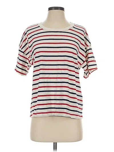 Pre-owned Current Elliott Short Sleeve T-shirt In Red