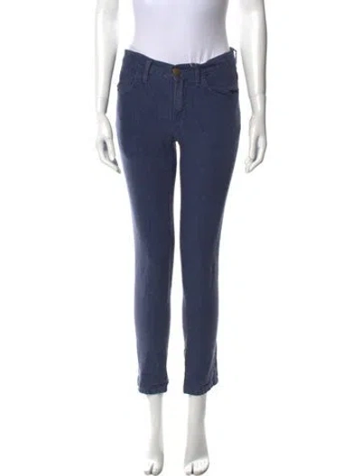 Pre-owned Current Elliott Skinny Leg Pants In Blue