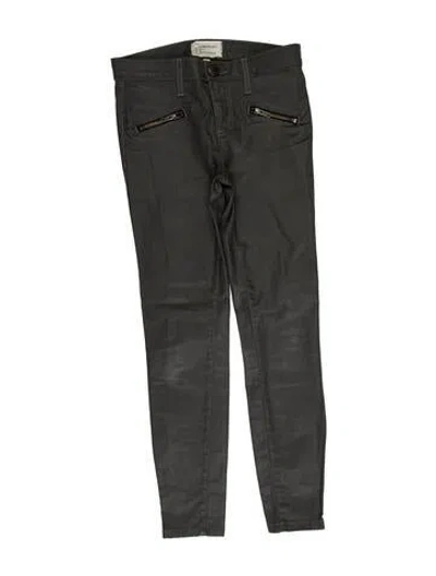 Pre-owned Current Elliott Skinny Leg Pants In Gray