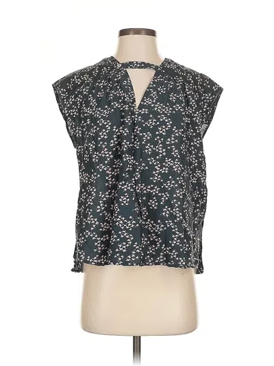 Pre-owned Current Elliott Sleeveless Blouse In Black