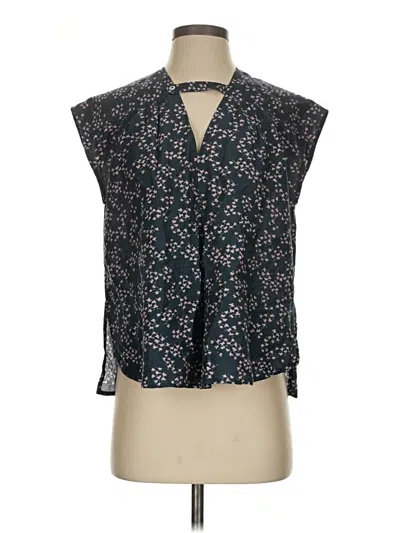 Pre-owned Current Elliott Sleeveless Blouse In Black
