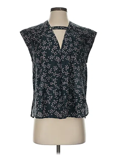Pre-owned Current Elliott Sleeveless Blouse In Black