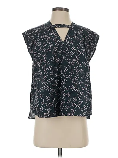 Pre-owned Current Elliott Sleeveless Blouse In Blue