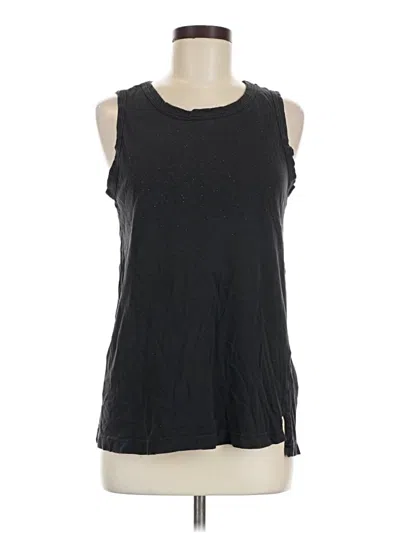Pre-owned Current Elliott Sleeveless Top Black Scoop Neck Tops