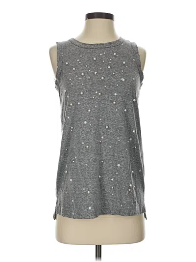 Pre-owned Current Elliott Sleeveless Top Gray Halter Neckline Tops