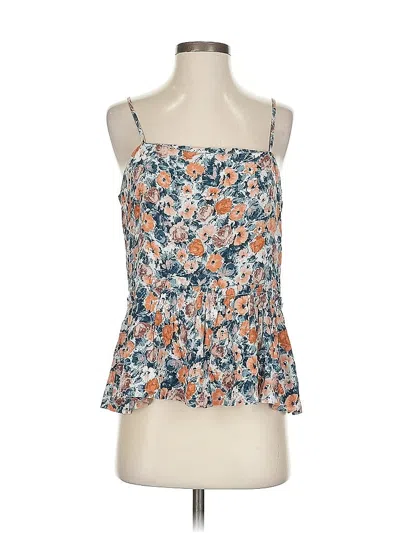 Pre-owned Current Elliott Sleeveless Top Orange Strapless Neckline Tops