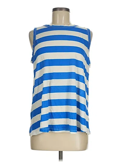 Pre-owned Current Elliott Sleeveless T-shirt In Blue