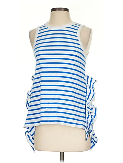 Pre-owned Current Elliott Sleeveless T-shirt In Blue