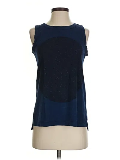 Pre-owned Current Elliott Sleeveless T-shirt In Blue