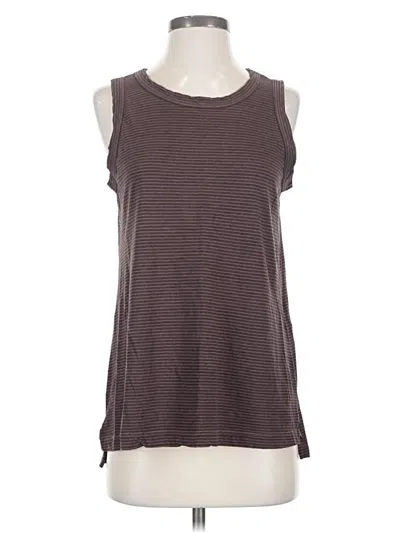 Pre-owned Current Elliott Sleeveless T-shirt In Brown