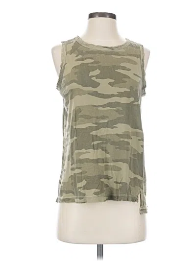 Pre-owned Current Elliott Sleeveless T-shirt In Green