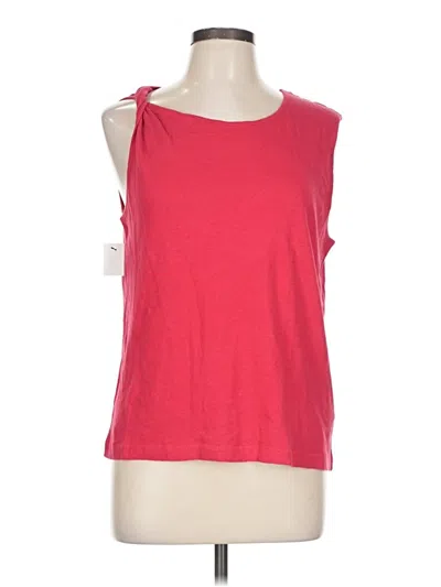 Pre-owned Current Elliott Sleeveless T-shirt In Red
