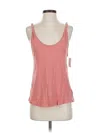 Current Elliott Tank Top Pink Halter Neckline Tops In Pink
