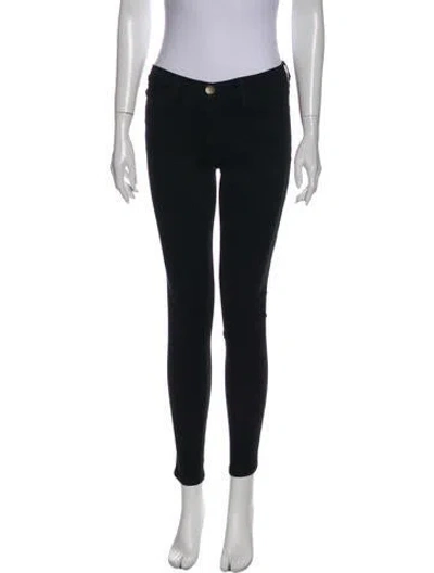 Pre-owned Current Elliott The Ankle Skinny Skinny Leg Jeans In Black