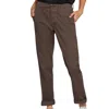 CURRENT ELLIOTT THE CAPTAIN TROUSER IN BROWN GRAVEL
