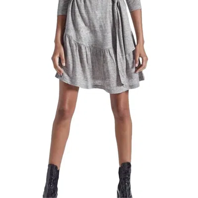 Current Elliott The Crystal Long Sleeve Dress In Gray