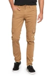 Current Elliott The Ford Slim Fit Twill Cargo Pants In Dark Khaki