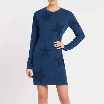 Current Elliott The Long Sleeve Beatnik Dress In Blue