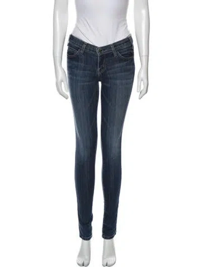 Pre-owned Current Elliott The Skinny Skinny Leg Jeans In Blue