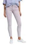 Current Elliott The Stiletto Skinny Stretch Raw Hem Jean In Purple In Purple