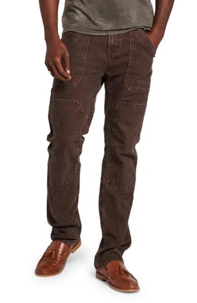 Current Elliott The Williams Straight Leg Utility Pants In Brown