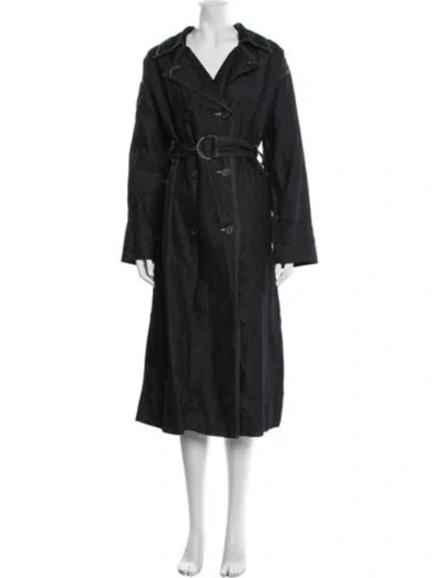 Pre-owned Current Elliott Trench Coat W/ Tags In Blue