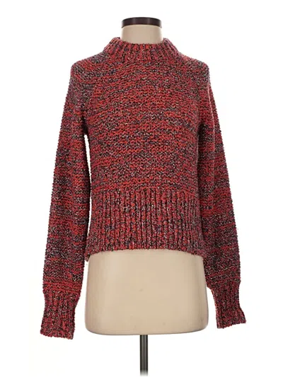Pre-owned Current Elliott Turtleneck Sweater In Red