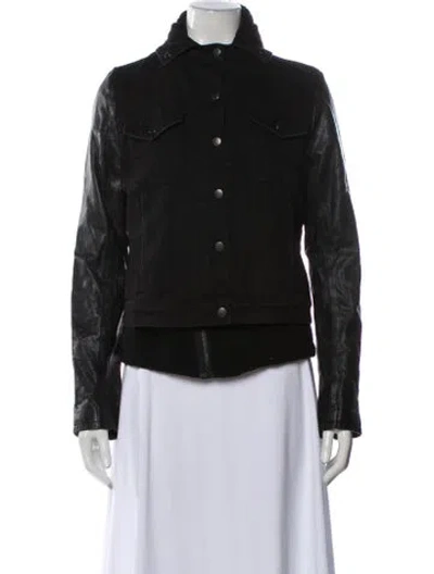 Pre-owned Current Elliott Utility Jacket In Black