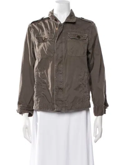 Pre-owned Current Elliott Utility Jacket In Brown