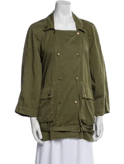 Pre-owned Current Elliott Utility Jacket In Green