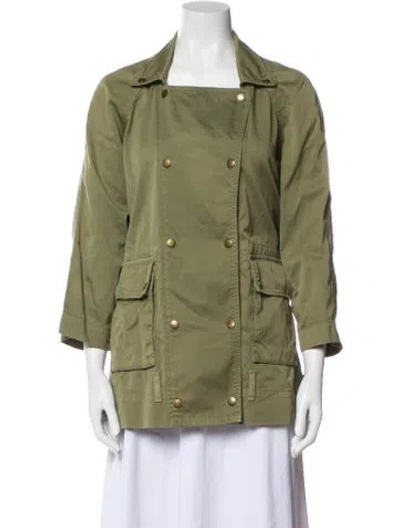 Pre-owned Current Elliott Utility Jacket In Green