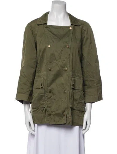Pre-owned Current Elliott Utility Jacket In Green