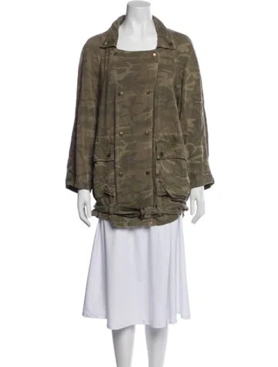 Pre-owned Current Elliott Utility Jacket In Green