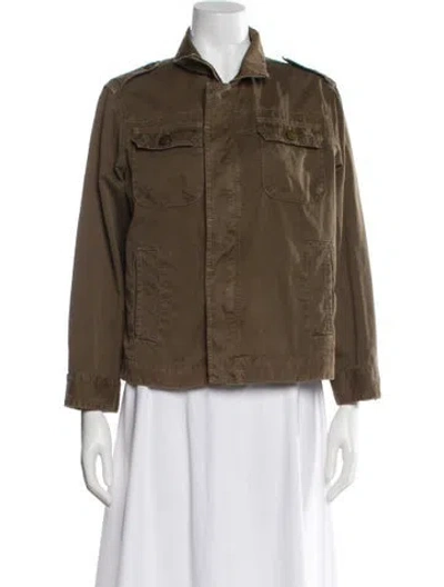 Pre-owned Current Elliott Utility Jacket In Green