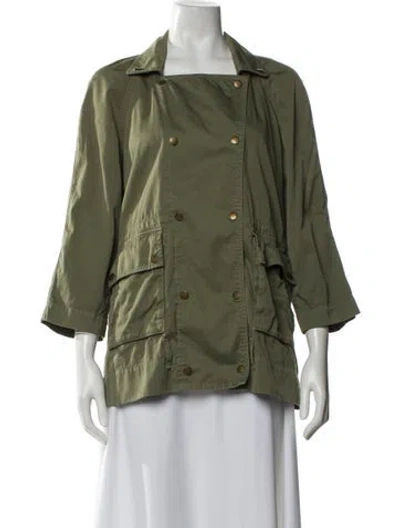 Pre-owned Current Elliott Utility Jacket In Green
