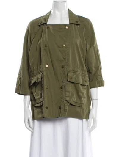 Pre-owned Current Elliott Utility Jacket In Green