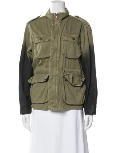 Pre-owned Current Elliott Utility Jacket In Green