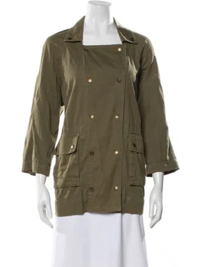 Pre-owned Current Elliott Utility Jacket In Green